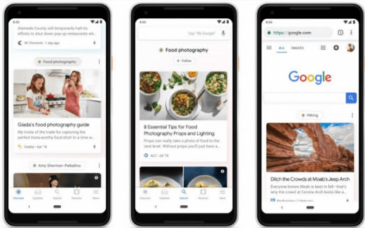 谷歌移動端頁面增加Discover新功能 移動互聯網 搜索引擎 Google 微新聞 第1張