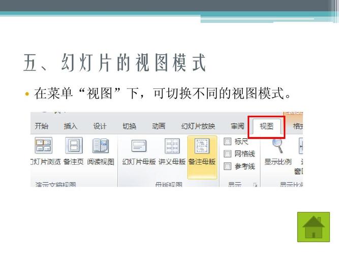 演示文稿幻灯片有哪四种视图模式？