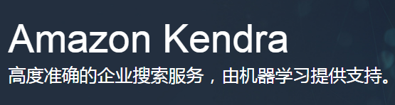 亞馬遜正式推出企業搜索引擎Kendra