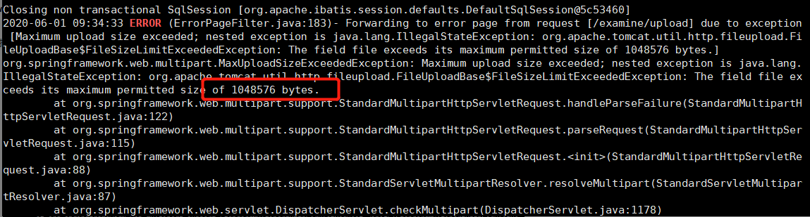 spring上传文件报错
