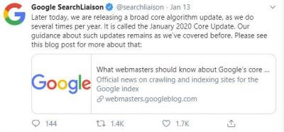 Google最近三十天的搜索算法變化