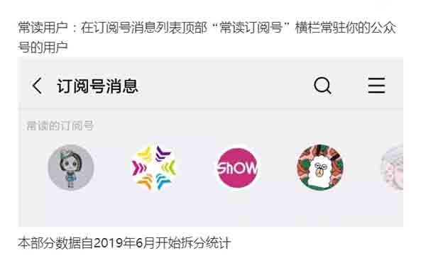 微信公眾號新增“常讀用戶分析”數據分析功能